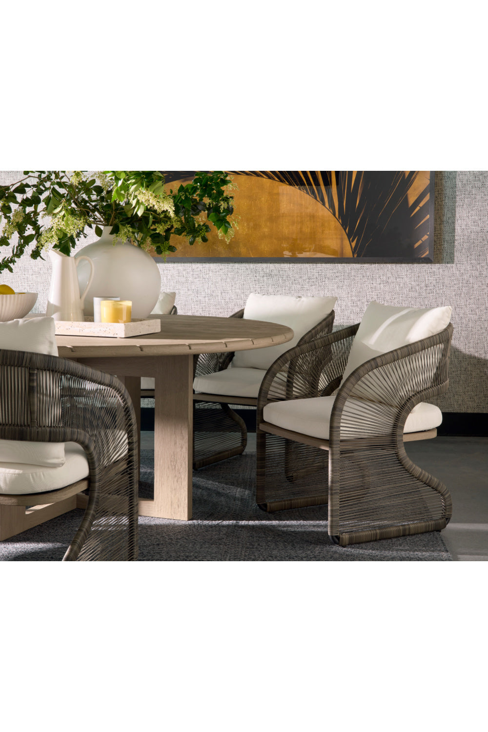 Modern European furniture - Gray Polyrod Indoor/Outdoor Dining Chair - www.oroa.com