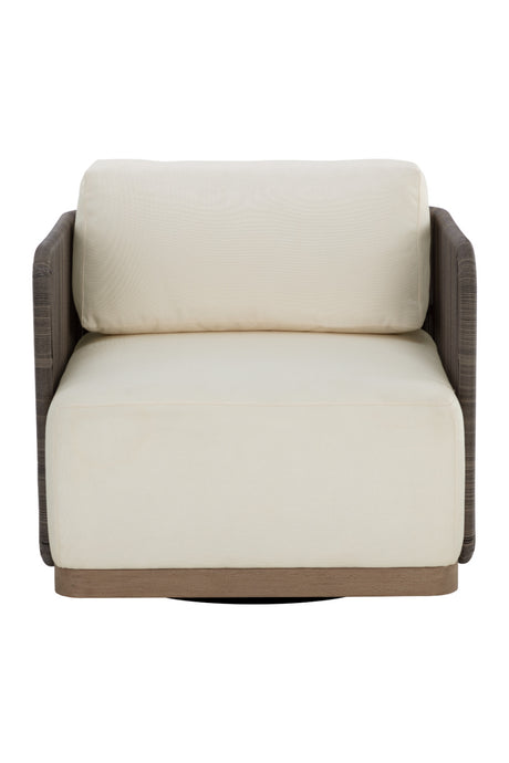 Modern European furniture - Gray Polyrod Indoor/Outdoor Swivel Chair - www.oroa.com
