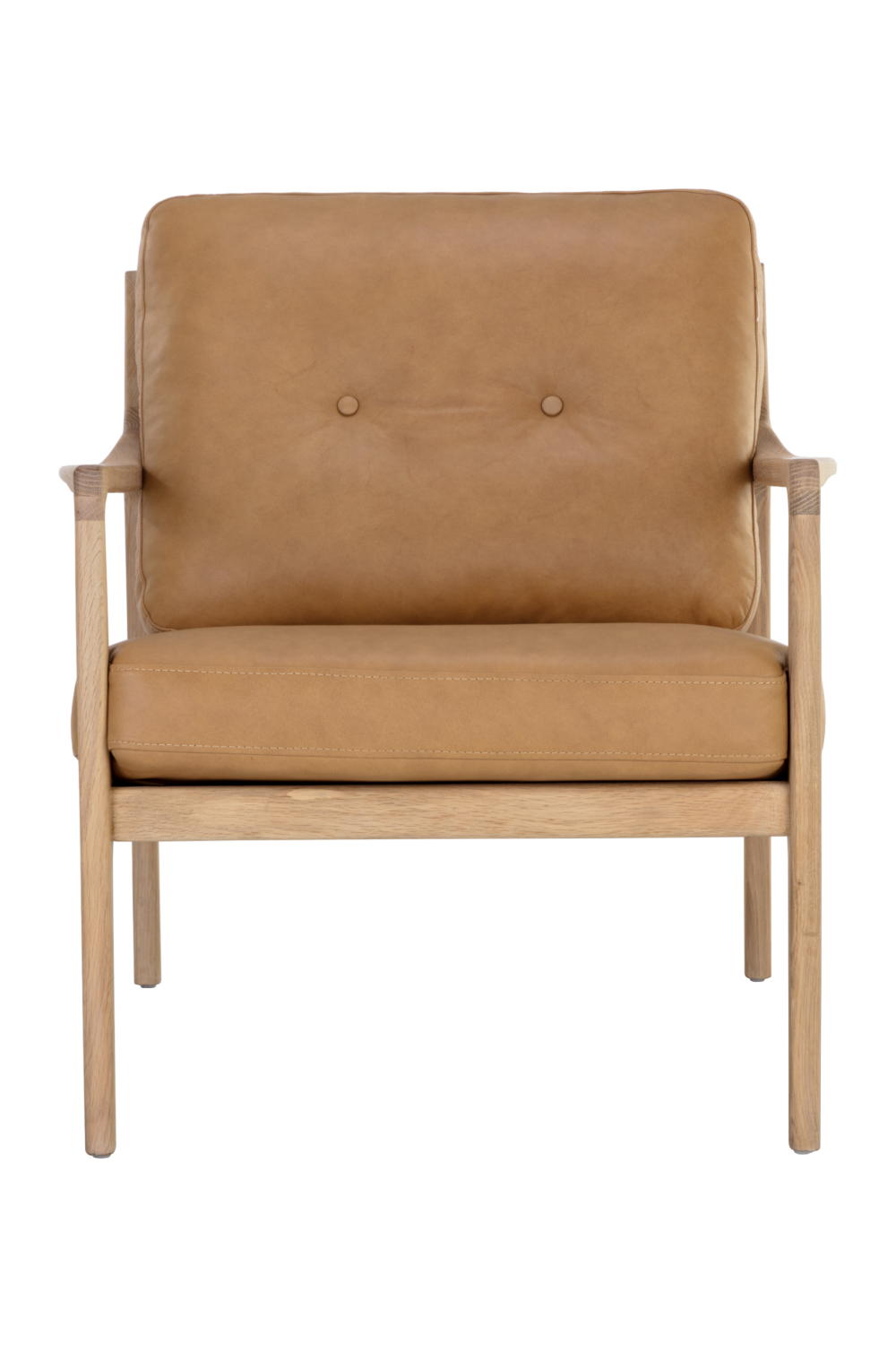 Modern European furniture - Button-Tufted Leather Lounge Chair - www.oroa.com