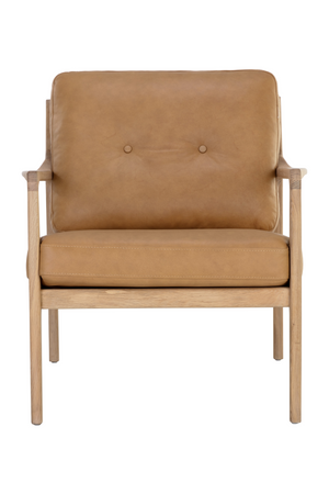 Modern European furniture - Button-Tufted Leather Lounge Chair - www.oroa.com