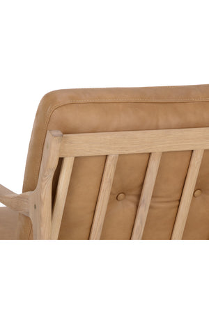 Modern European furniture - Button-Tufted Leather Lounge Chair - www.oroa.com