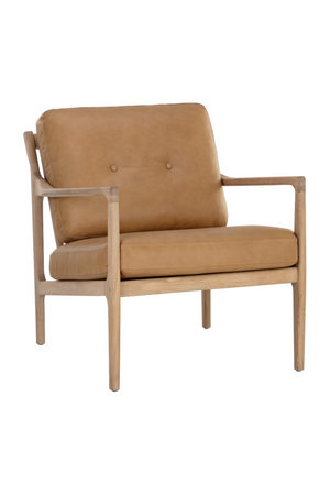 Modern European furniture - Button-Tufted Leather Lounge Chair - www.oroa.com