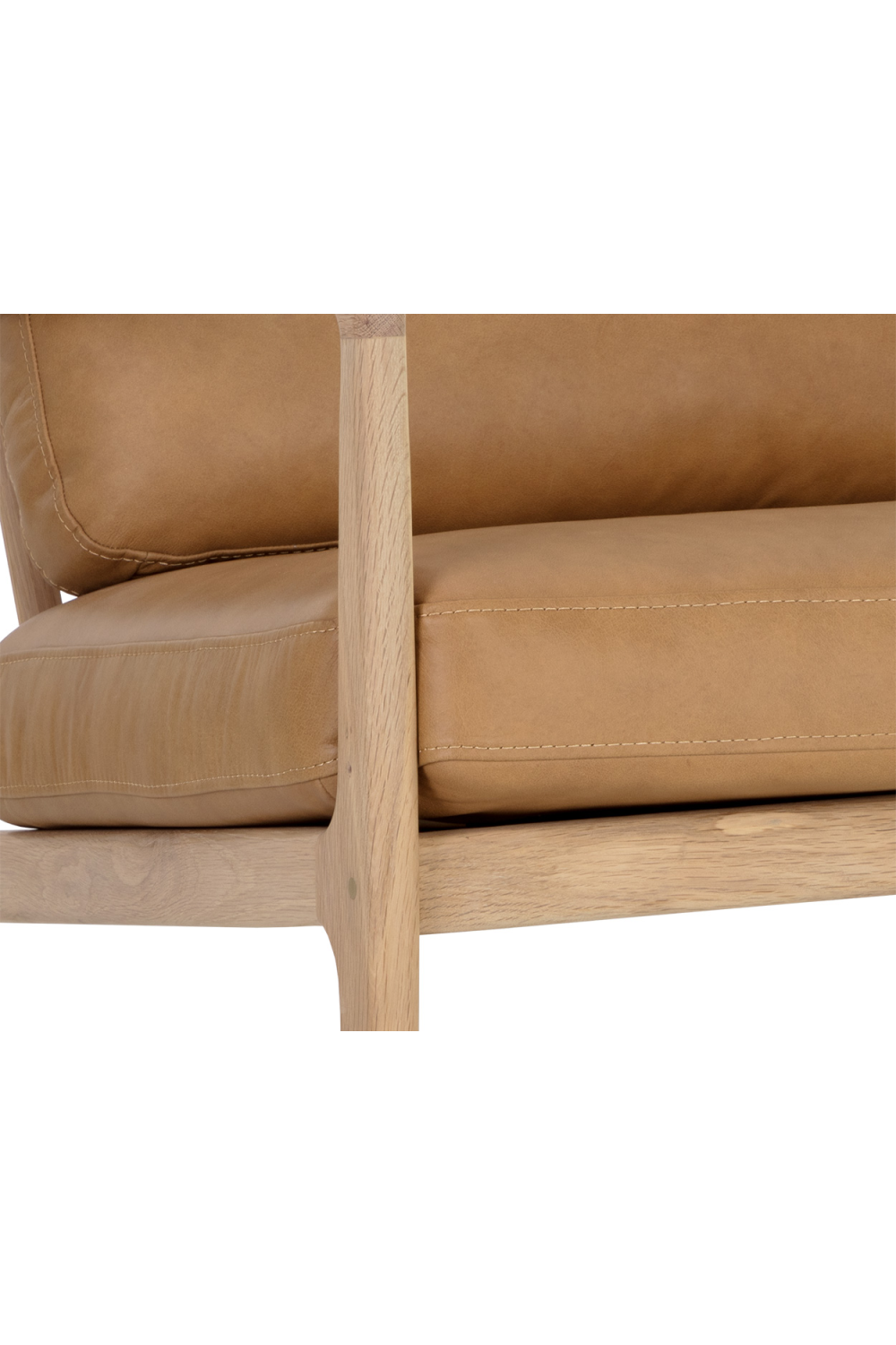 Modern European furniture - Button-Tufted Leather Lounge Chair - www.oroa.com