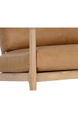 Modern European furniture - Button-Tufted Leather Lounge Chair - www.oroa.com