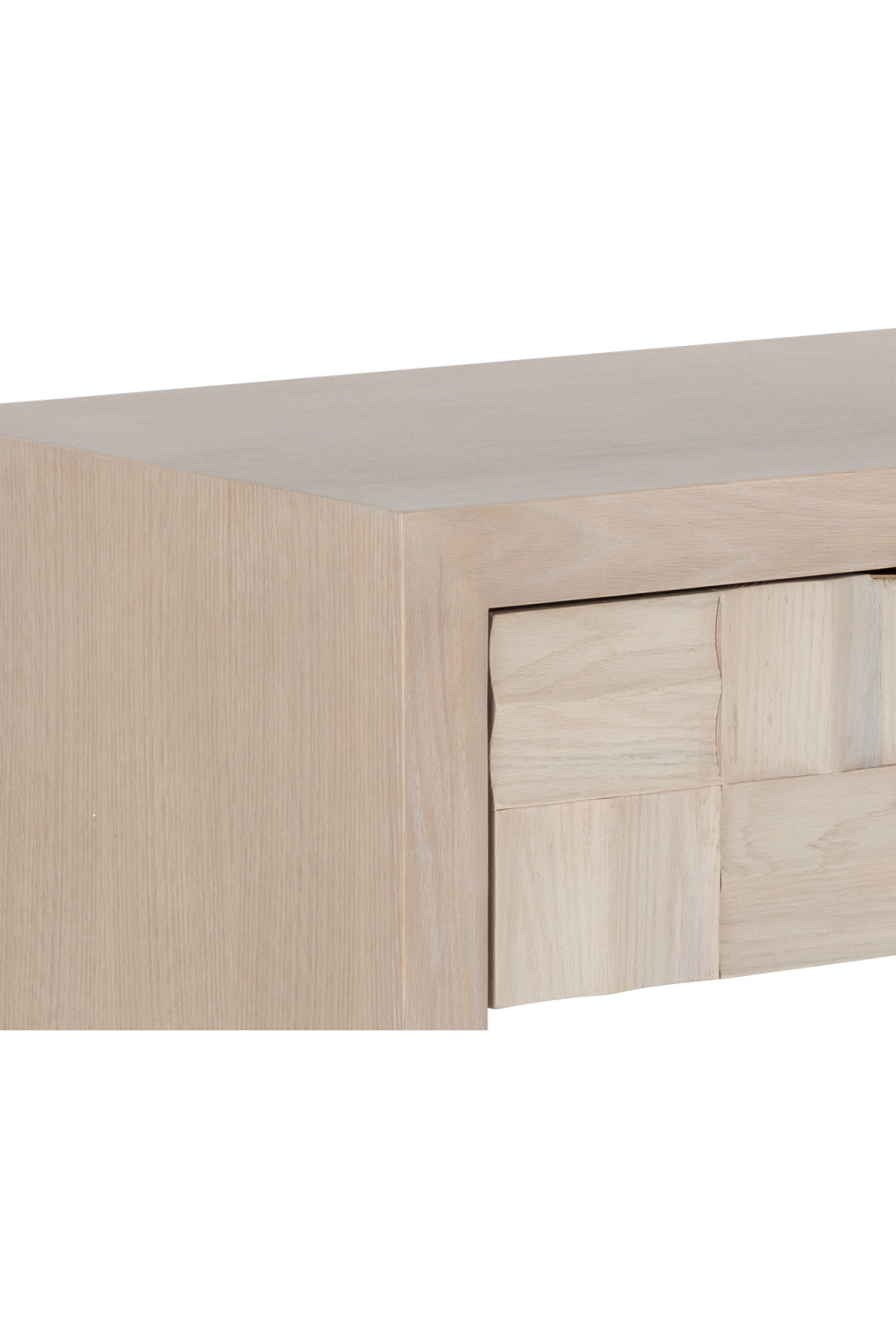 Modern European furniture - Light Oak Wood-Tile Nightstand - www.oroa.com
