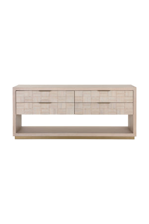   Modern European furniture - Oak Wood Tile 4-Drawer Dresser - www.oroa.com | Oroa.com