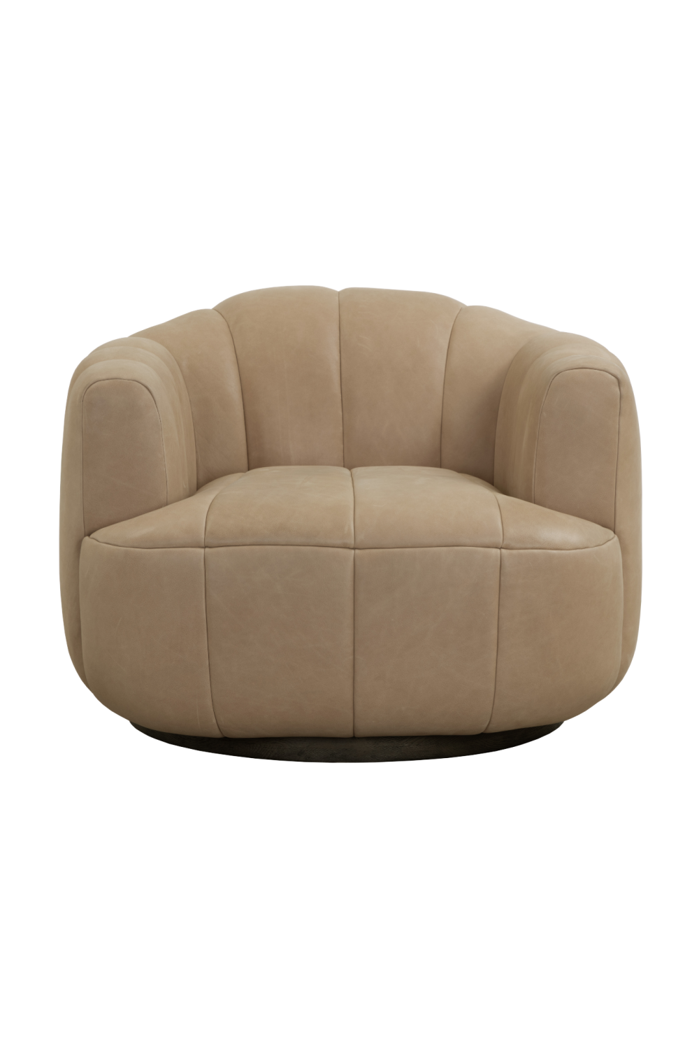 Modern European furniture - Oak Base Barrel Swivel Armchair - www.oroa.com