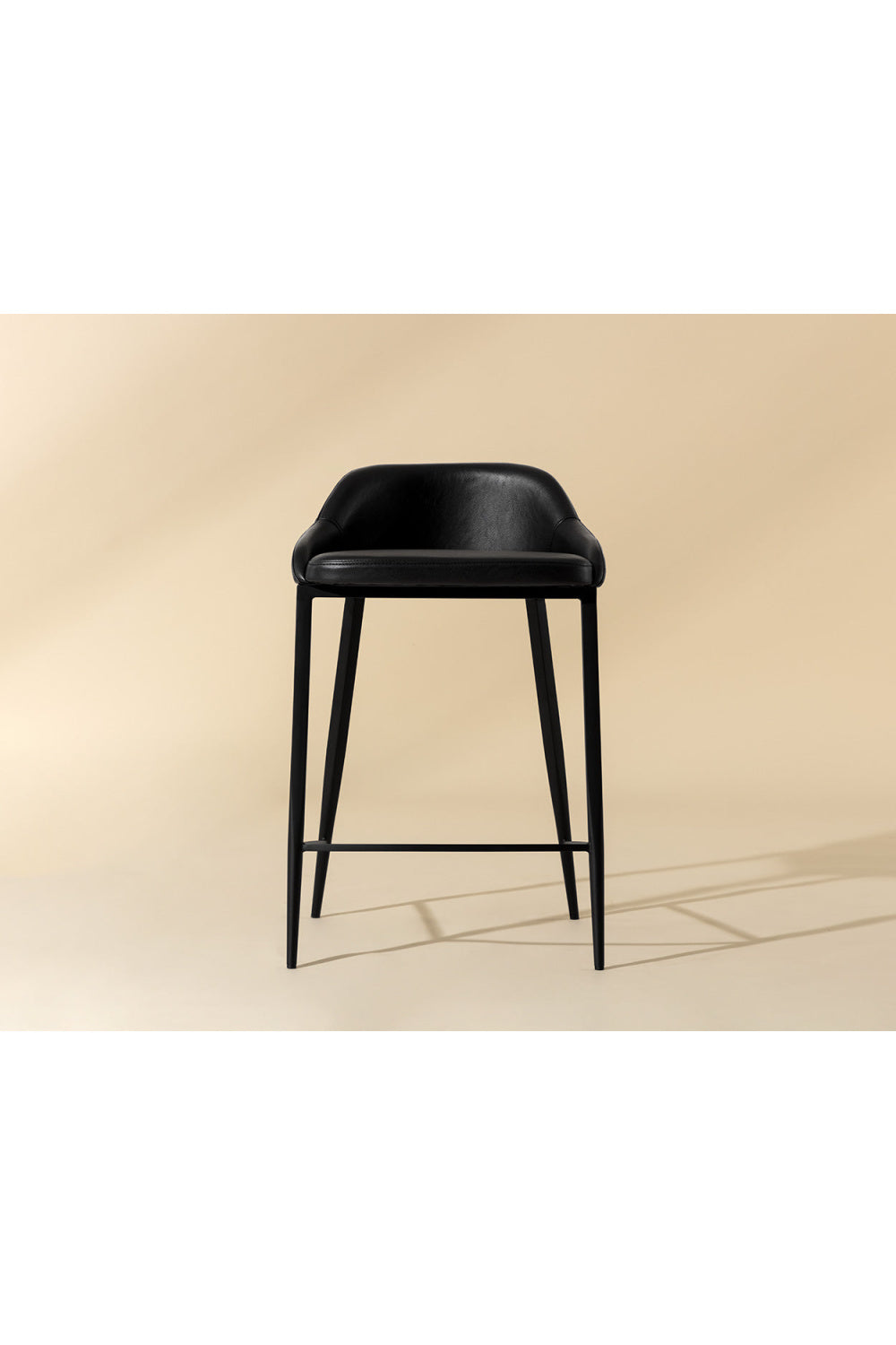 Modern European furniture - Low-Back Leather-Look Counter Stool - www.oroa.com