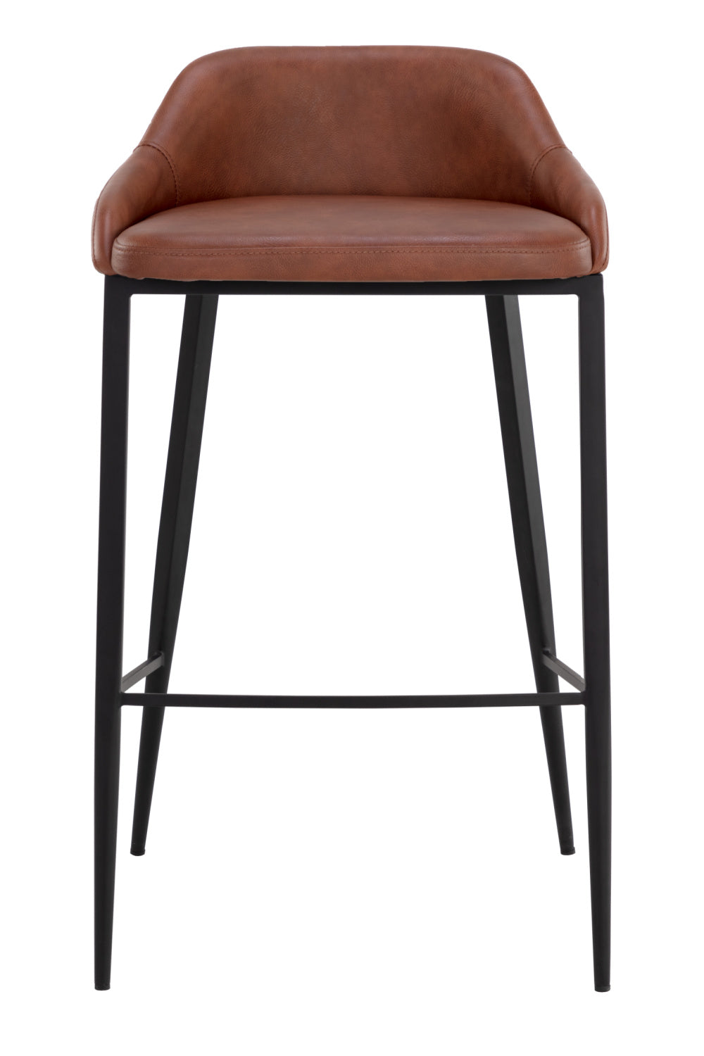 Modern European furniture - Low-Back Leather Look Bar Stool - www.oroa.com
