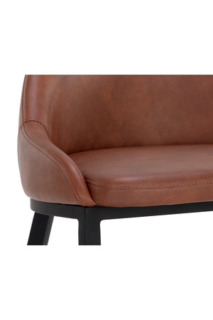 Modern European furniture - Low-Back Leather Look Bar Stool - www.oroa.com