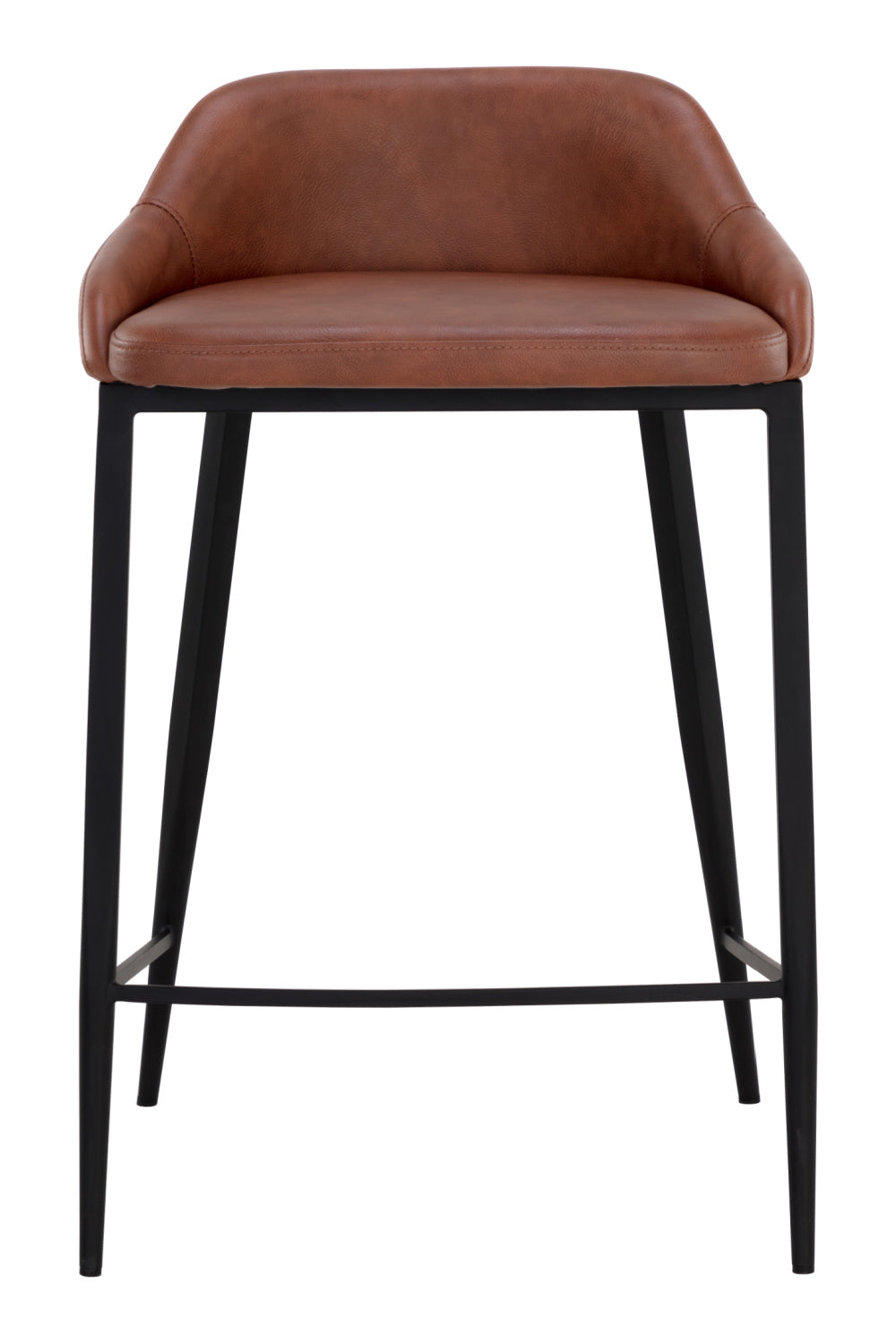 Modern European furniture - Low-Back Leather-Look Counter Stool - www.oroa.com