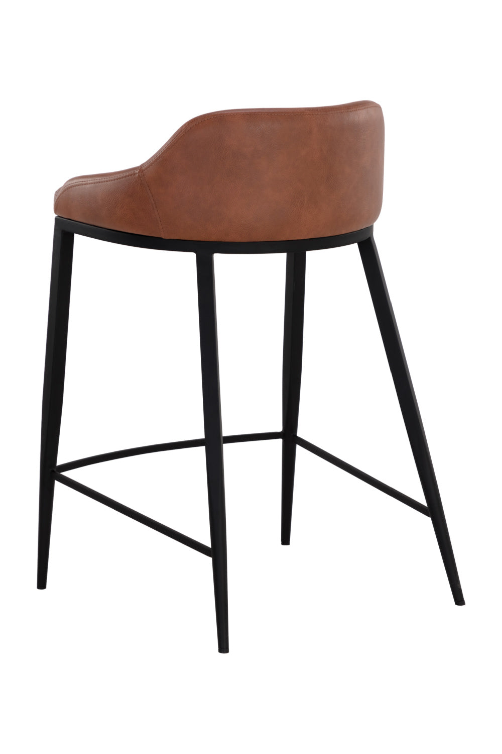 Modern European furniture - Low-Back Leather-Look Counter Stool - www.oroa.com