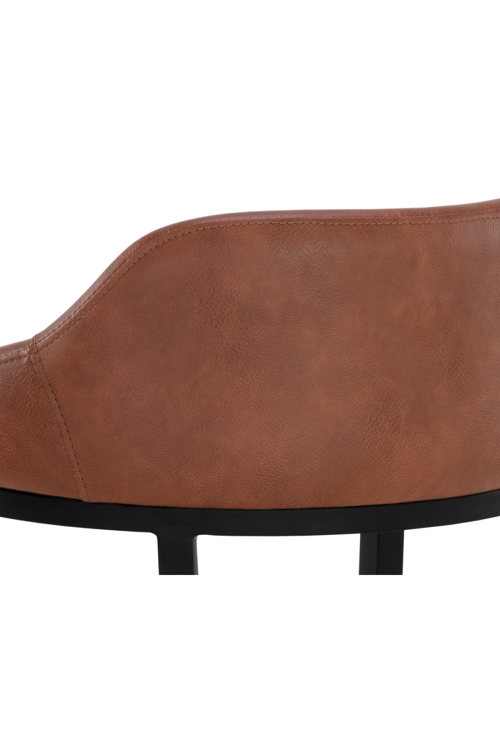 Modern European furniture - Low-Back Leather-Look Counter Stool - www.oroa.com