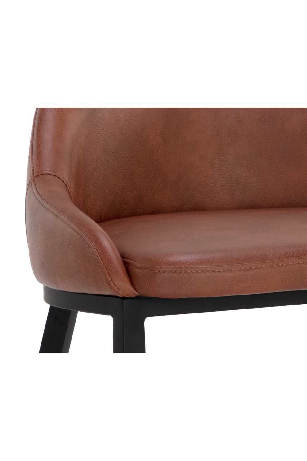 Modern European furniture - Low-Back Leather-Look Counter Stool - www.oroa.com