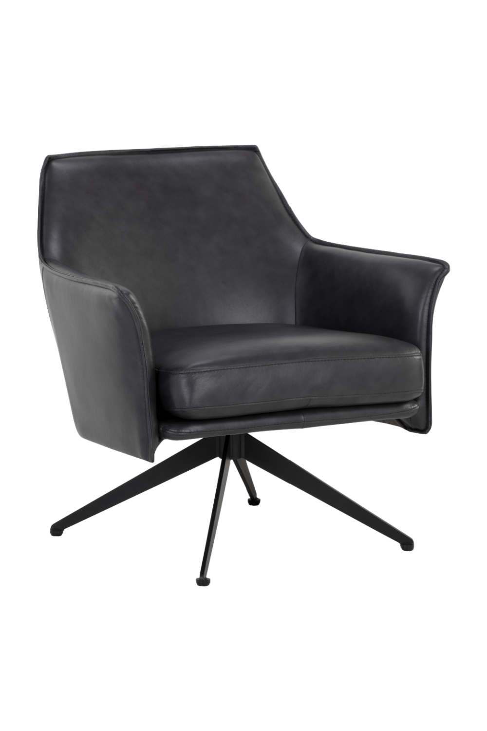 Modern European furniture - Swivel Leather Lounge Chair - www.oroa.com