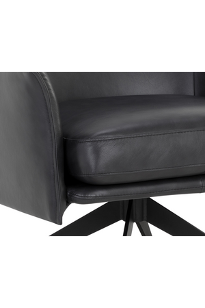 Modern European furniture - Swivel Leather Lounge Chair - www.oroa.com