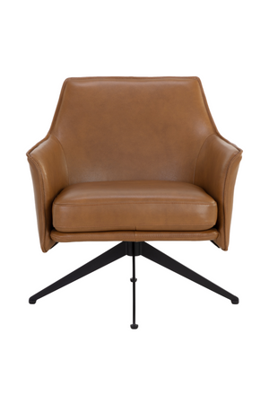 Modern European furniture - Swivel Leather Lounge Chair - www.oroa.com
