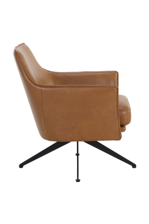 Modern European furniture - Swivel Leather Lounge Chair - www.oroa.com