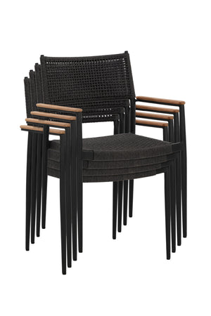 Modern European furniture - Stackable Indoor/Outdoor Dining Armchairs (2) - www.oroa.com