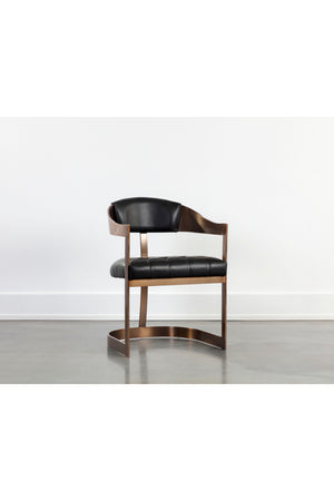   Modern European furniture - Antique Brass Framed Dining Chair - www.oroa.com | Oroa.com