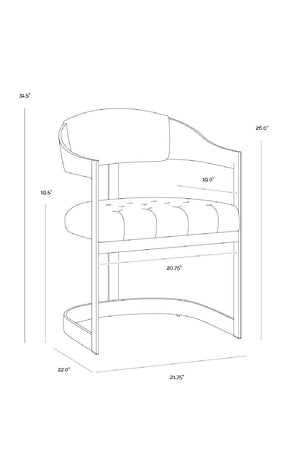   Modern European furniture - Antique Brass Framed Dining Chair - www.oroa.com | Oroa.com