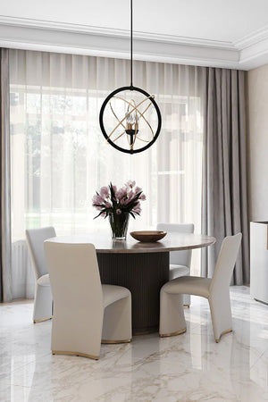   Modern European furniture - Taupe Leather Look Dining Table  - www.oroa.com | Oroa.com