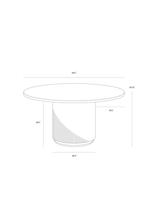   Modern European furniture - Taupe Leather Look Dining Table  - www.oroa.com | Oroa.com