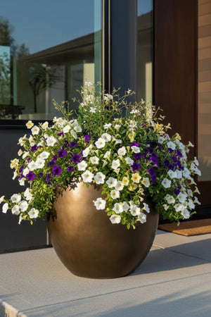 Modern European furniture - Antique Bronze Look Indoor/Outdoor Planter - www.oroa.com