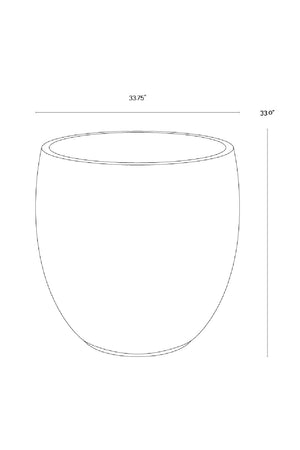 Modern European furniture - Black Concrete Indoor/Outdoor Planter - www.oroa.com