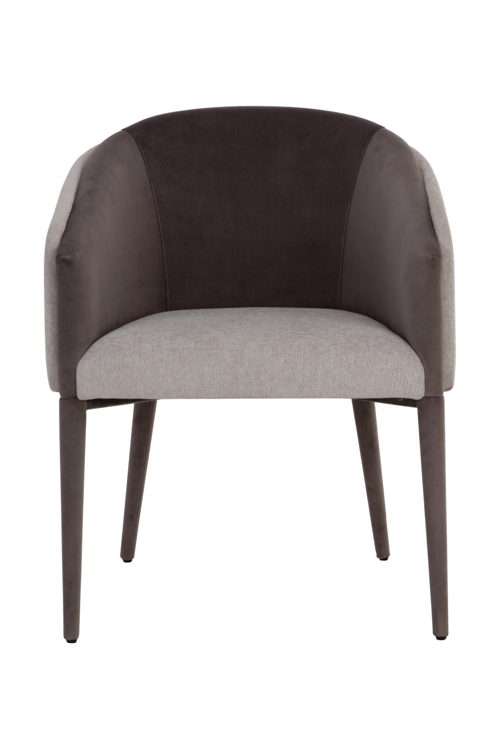 Modern European furniture - Gray Barrel-Back Dining Chair - www.oroa.com