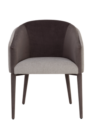 Modern European furniture - Gray Barrel-Back Dining Chair - www.oroa.com