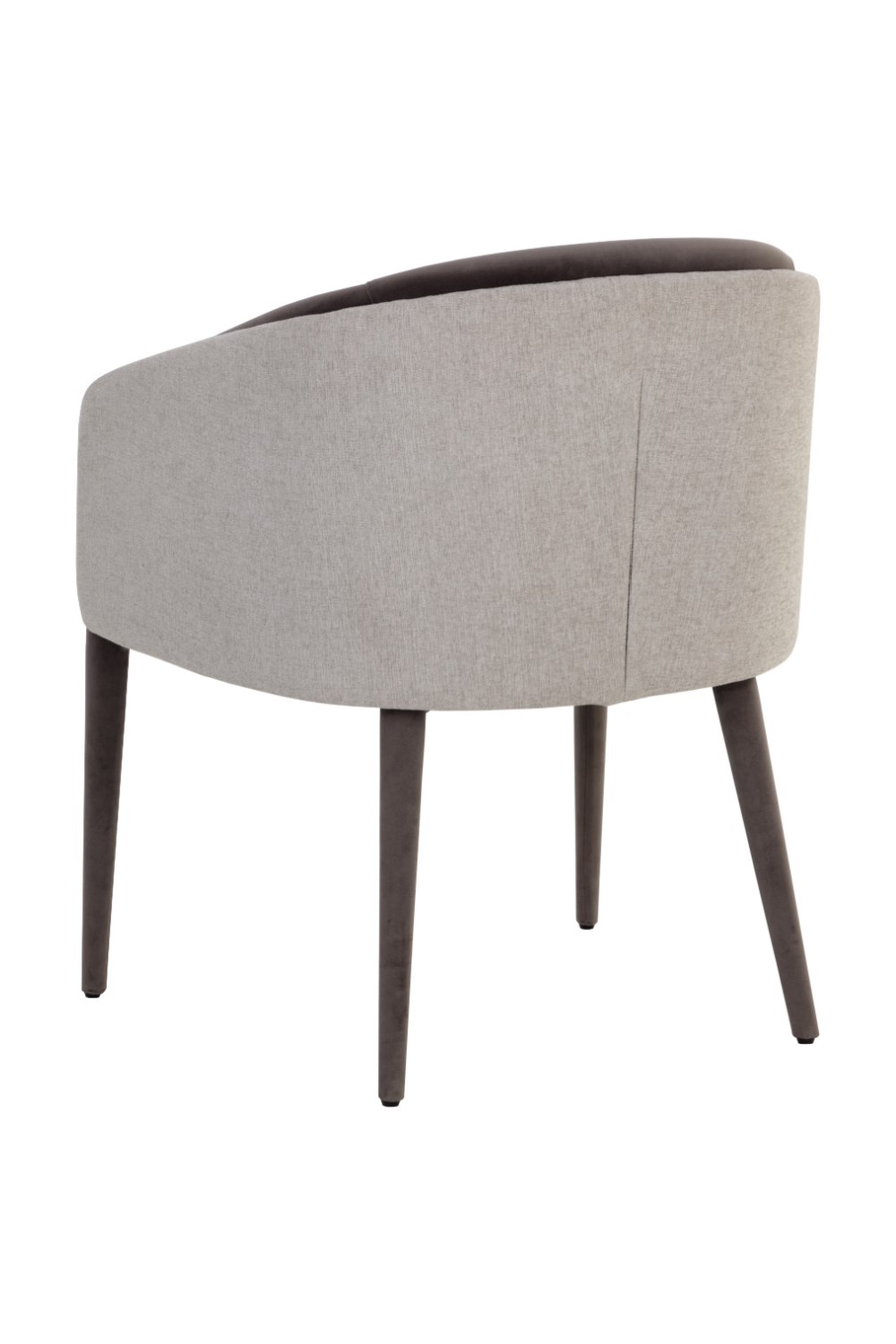 Modern European furniture - Gray Barrel-Back Dining Chair - www.oroa.com