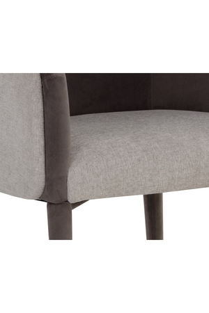 Modern European furniture - Gray Barrel-Back Dining Chair - www.oroa.com