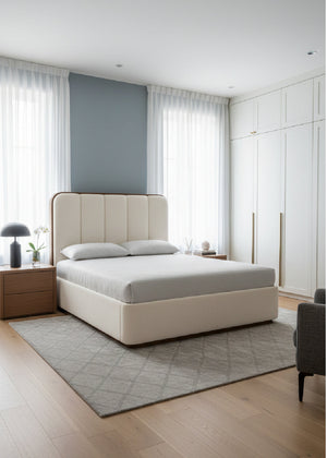 Modern European furniture - Channel Tufted Bed - www.oroa.com