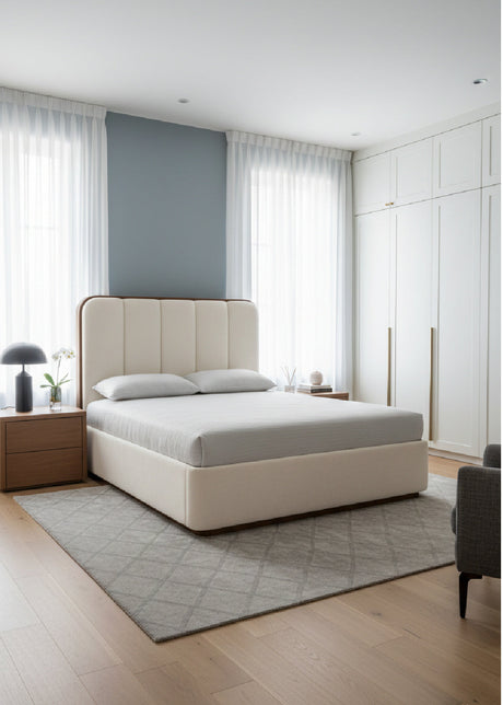 Modern European furniture - Channel Tufted Bed - www.oroa.com