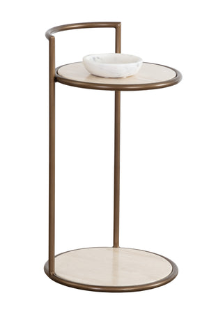   Modern European furniture - Gold Frame Indoor/Outdoor End Table - www.oroa.com | Oroa.com
