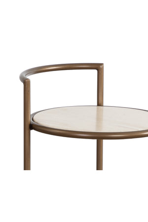   Modern European furniture - Gold Frame Indoor/Outdoor End Table - www.oroa.com | Oroa.com