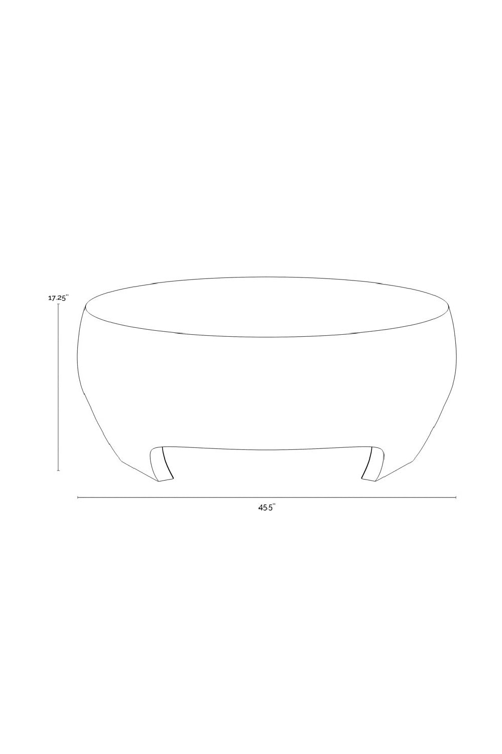 Modern European furniture - Round Indoor/Outdoor Coffee Table with Open Arches - www.oroa.com