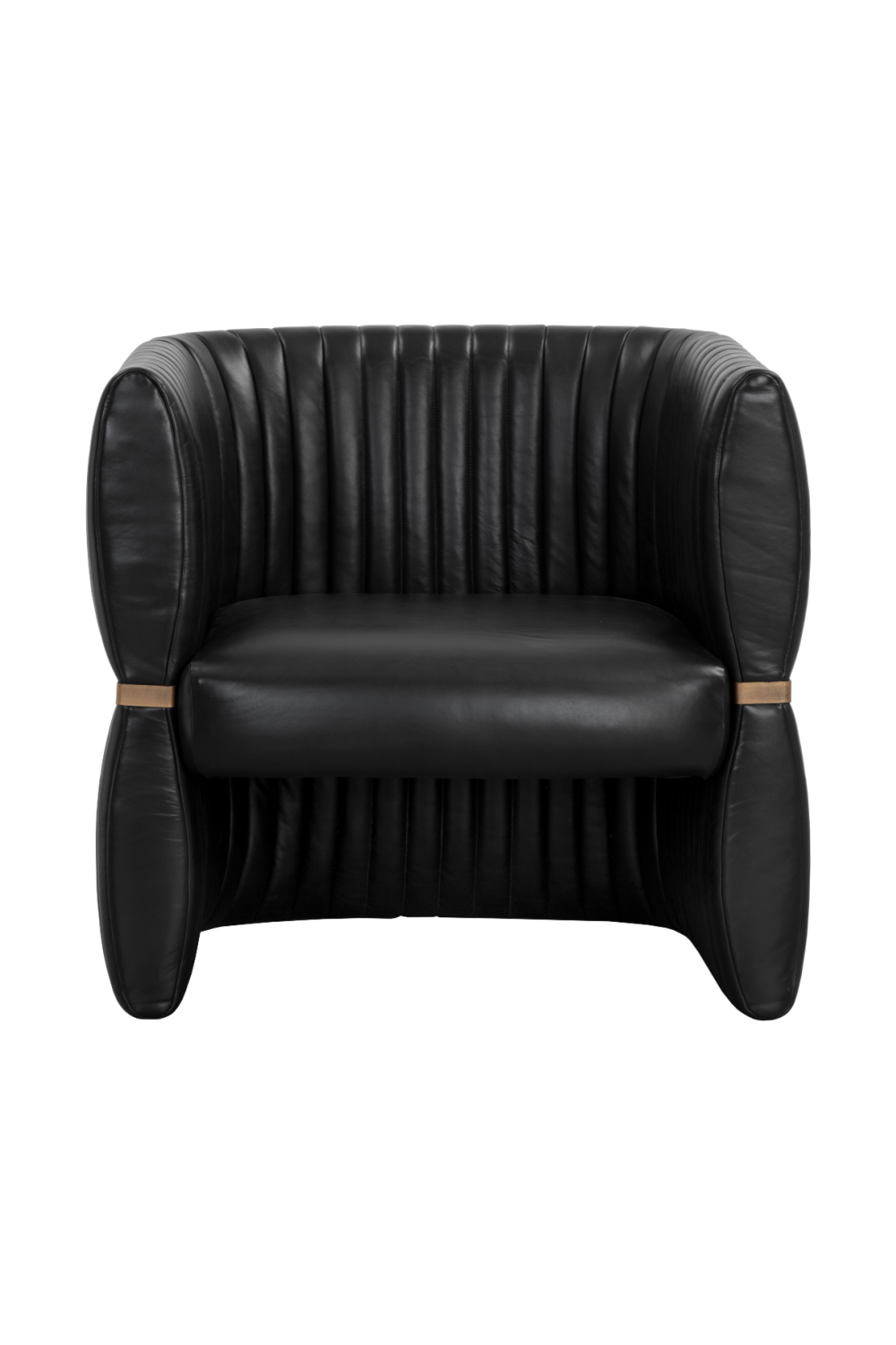 Modern European furniture - Leather Channeled Lounge Chair - www.oroa.com