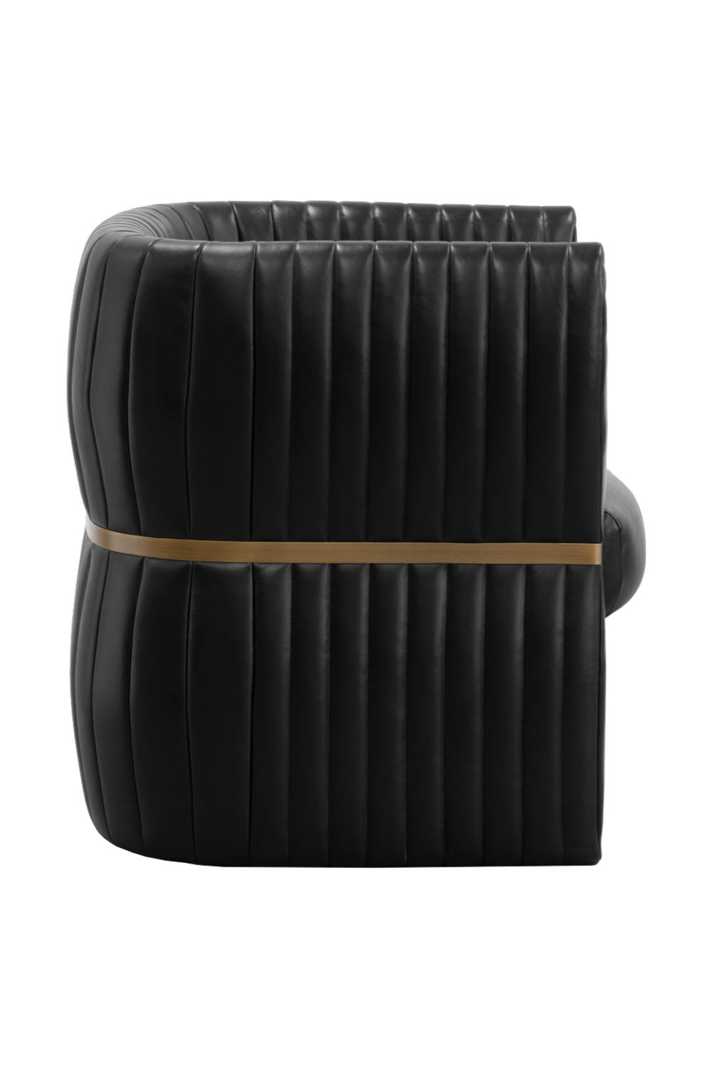 Modern European furniture - Leather Channeled Lounge Chair - www.oroa.com