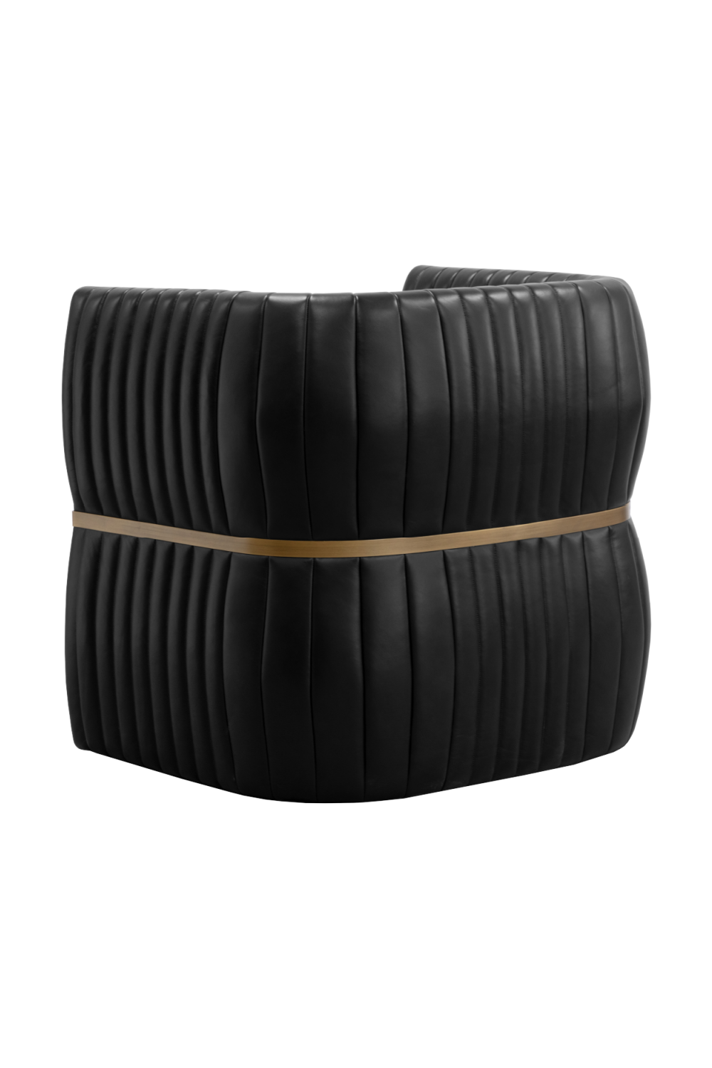 Modern European furniture - Leather Channeled Lounge Chair - www.oroa.com