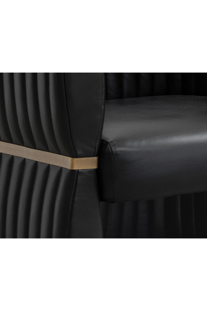 Modern European furniture - Leather Channeled Lounge Chair - www.oroa.com