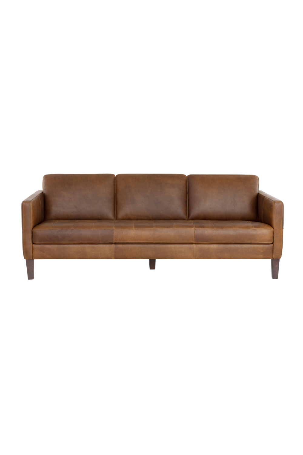 Modern European furniture - Brown Italian Leather Sofa - www.oroa.com