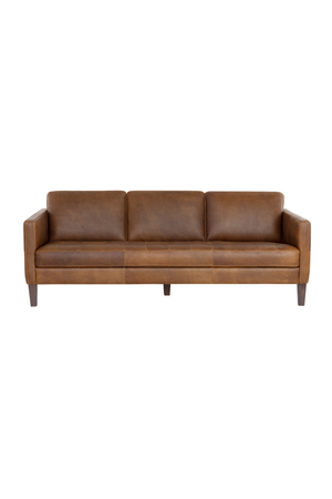 Modern European furniture - Brown Italian Leather Sofa - www.oroa.com