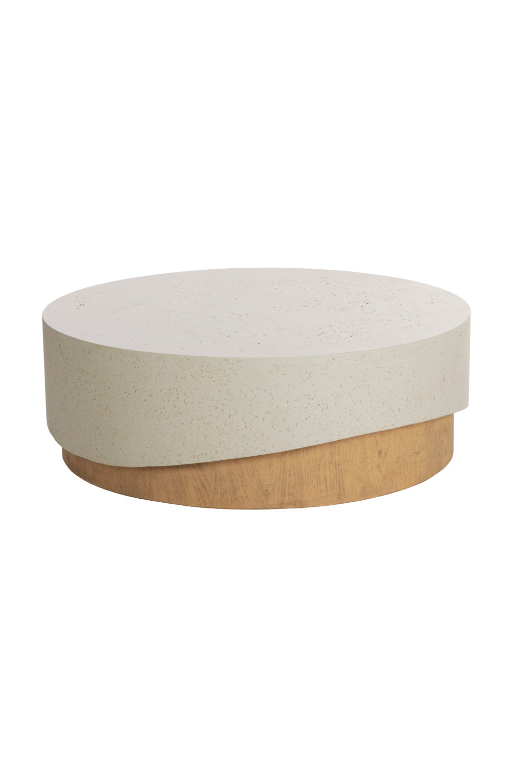 Modern European furniture - Cream Concrete Indoor/Outdoor Coffee Table - www.oroa.com
