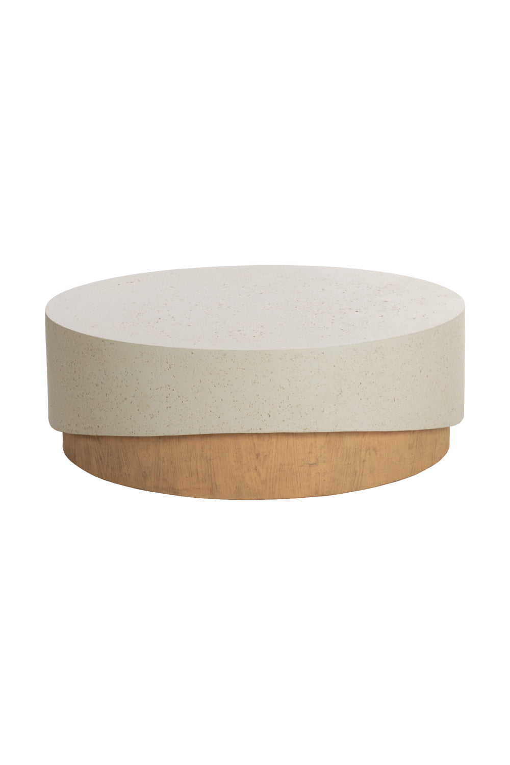 Modern European furniture - Cream Concrete Indoor/Outdoor Coffee Table - www.oroa.com