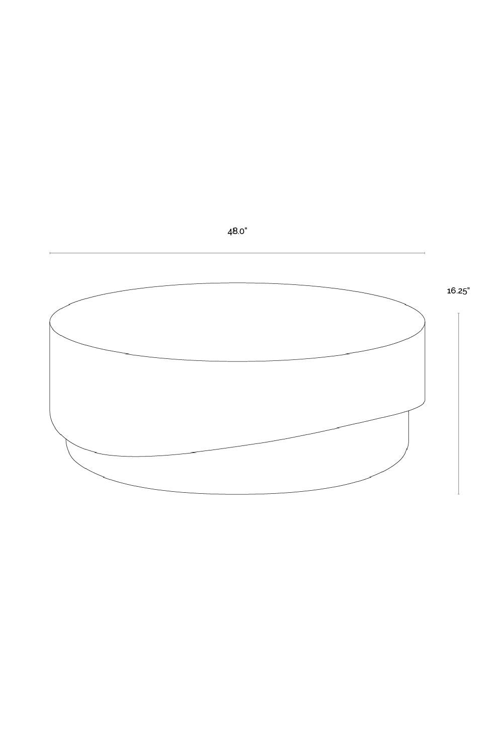 Modern European furniture - Cream Concrete Indoor/Outdoor Coffee Table - www.oroa.com