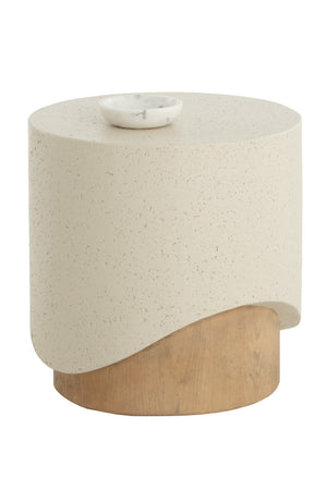 Modern European furniture - Cream Cylindrical Indoor/Outdoor End Table - www.oroa.com