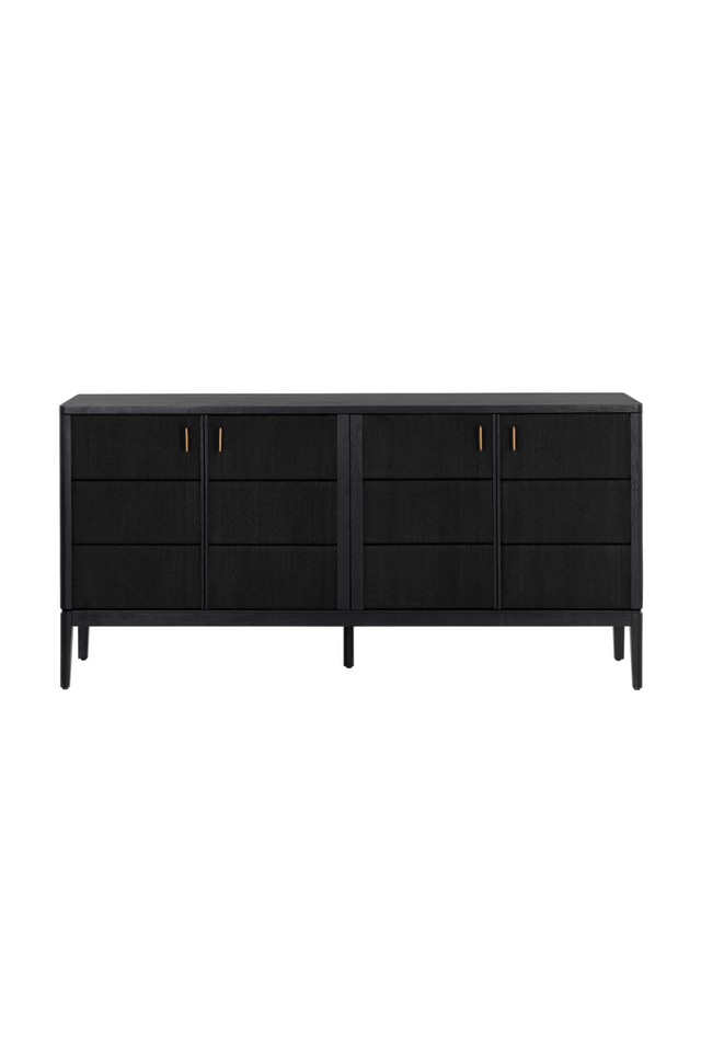Modern European furniture - 4-Door Black Sideboard - www.oroa.com