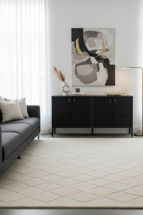   Modern European furniture - 4-Door Black Sideboard - www.oroa.com | Oroa.com